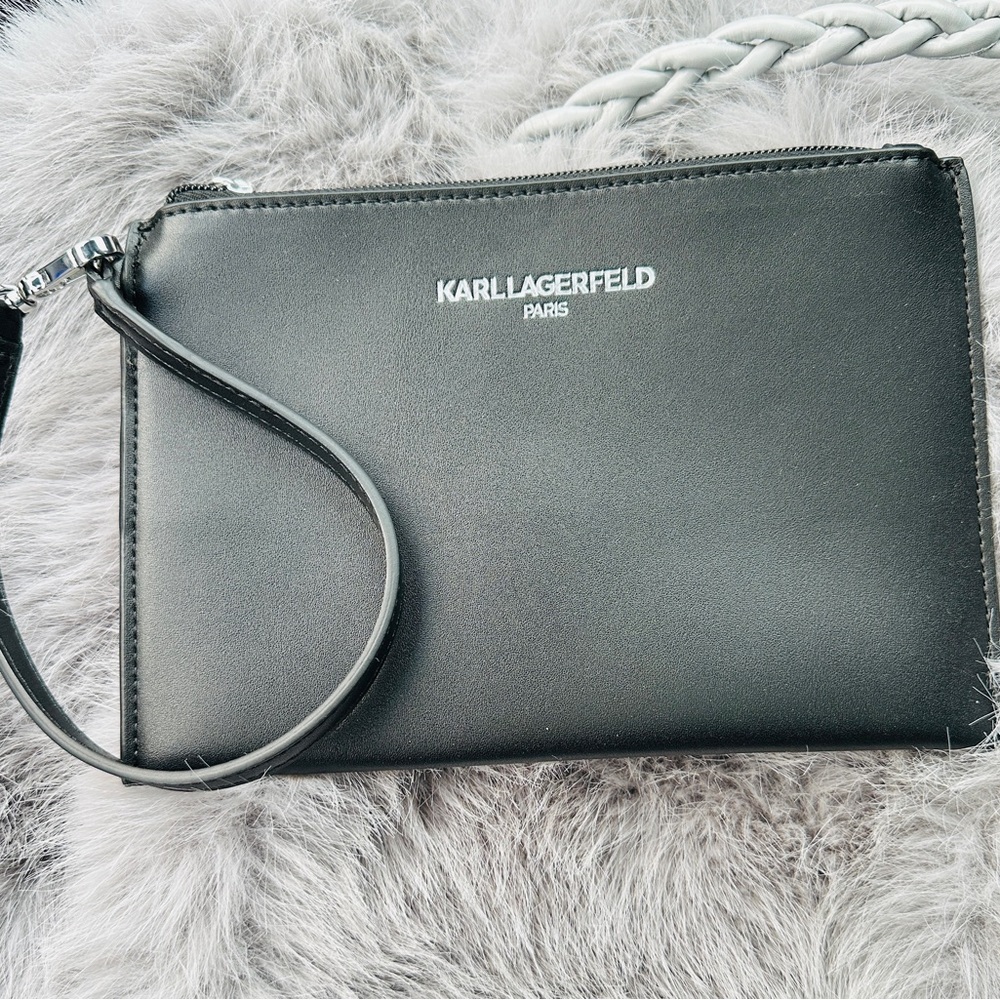 Karl Lagerfeld Elegant Black Clutch